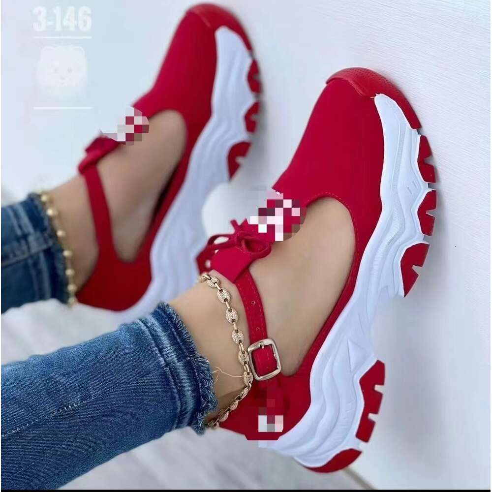 Ddmysports New Large Casual One E Buckle Bow Ollow Single Shoes Women S OUTDOOR