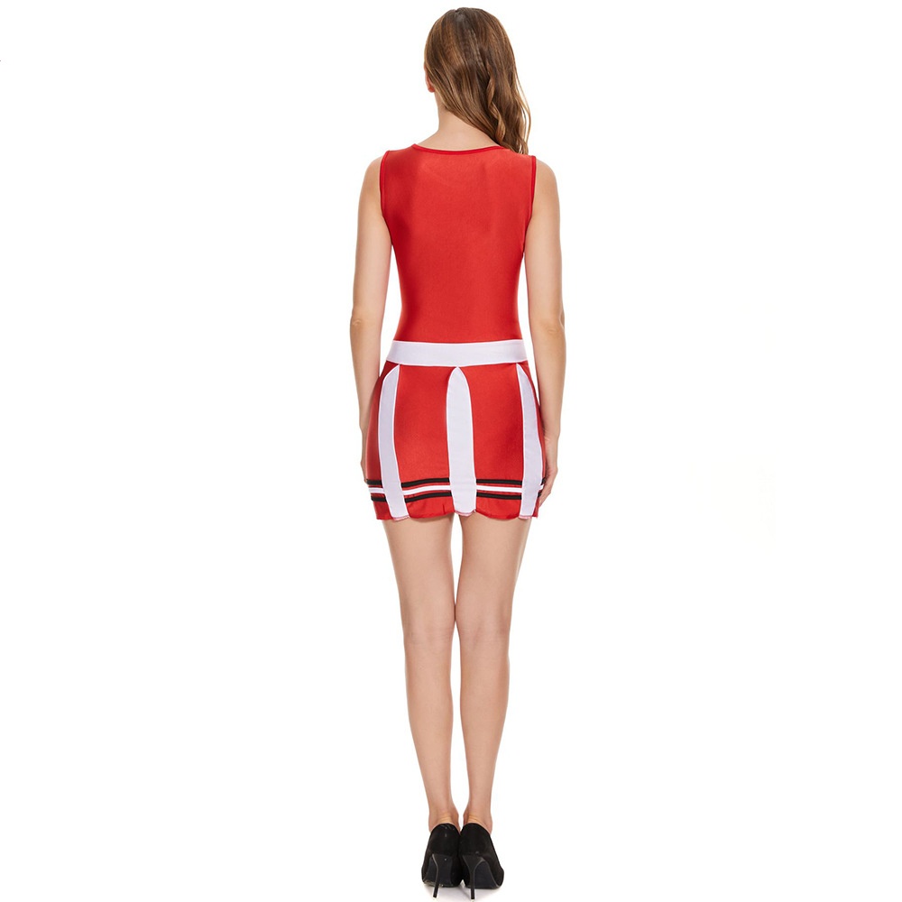 Sexy Cheerleading Cheerleader Cosplay Fancy Dress Outfit Cheerleading performance designer womens Clothing Women Sport Cheerleader Uniform High School