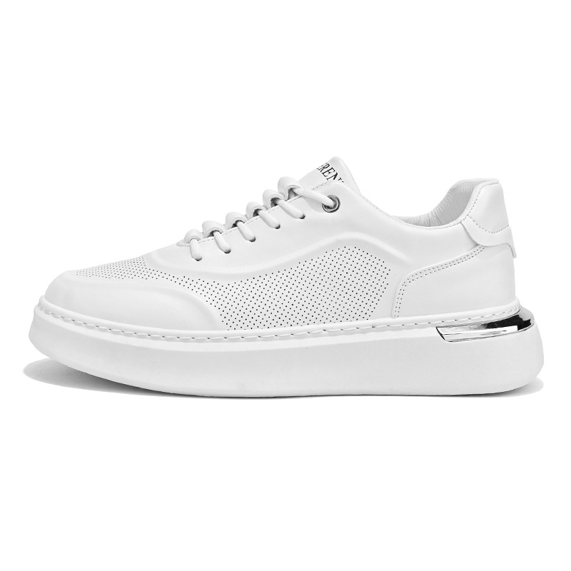 Men's spring 2024 new breathable sports and casual trend hundred with thick bottom heightening small white old dad tide shoes