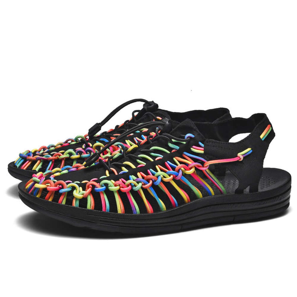 Summer Large Size Handcrafted Couple Woven Bun Beach With Straps For Men And Women S Casual Sandals Ddmysaturn