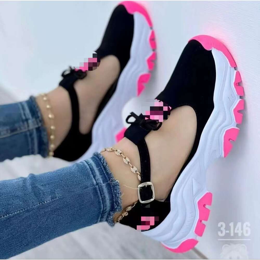 Ddmysports New Large Casual One E Buckle Bow Ollow Single Shoes Women S OUTDOOR