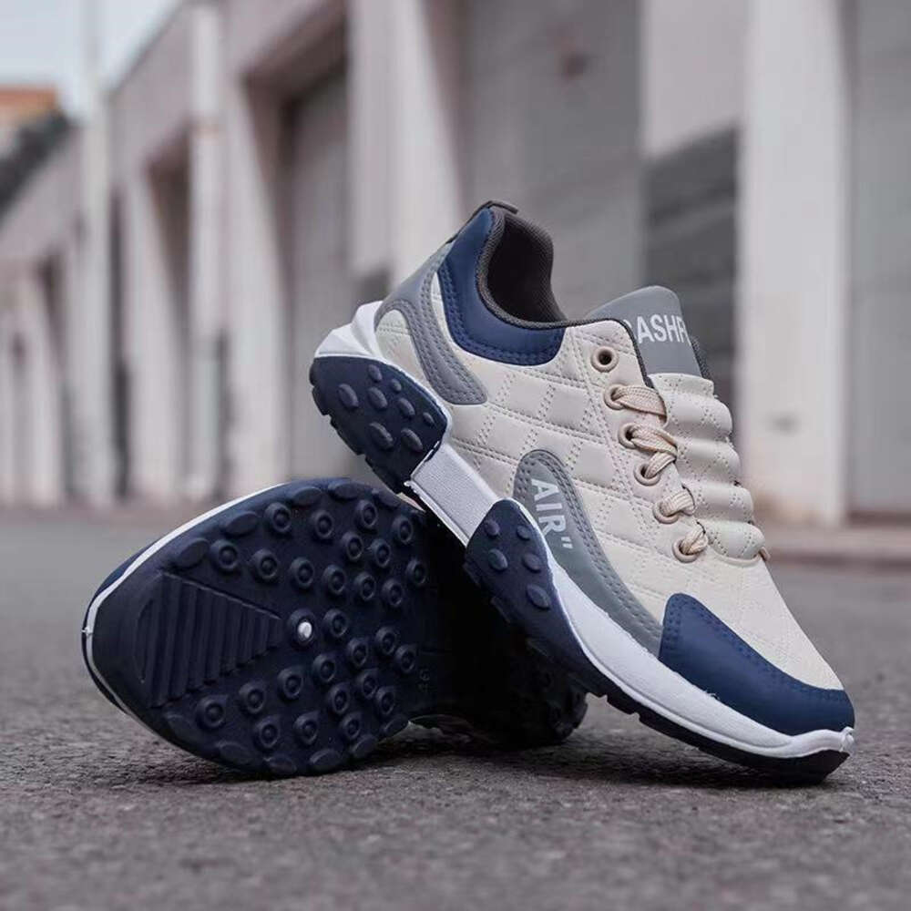 New casual sports for men, fashionable Korean version, versatile soft sole running shoes, coconut shoes