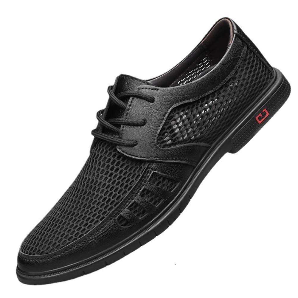 S Summer Men Hollowed Out Shoes Trendy New Products Fashionable And Casual Flying Woven Breathable Small Leather Ddmysaturn