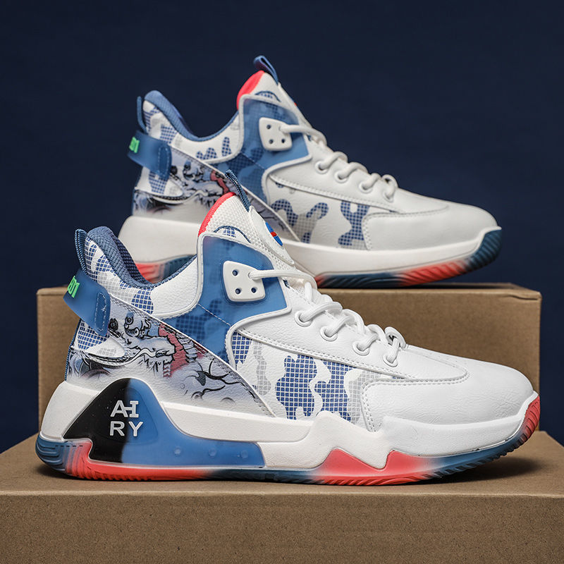 Autumn Men's Shoes New Basketball Sneakers Casual Athleisure Lace up Running Shoes Activities Red Free shipping