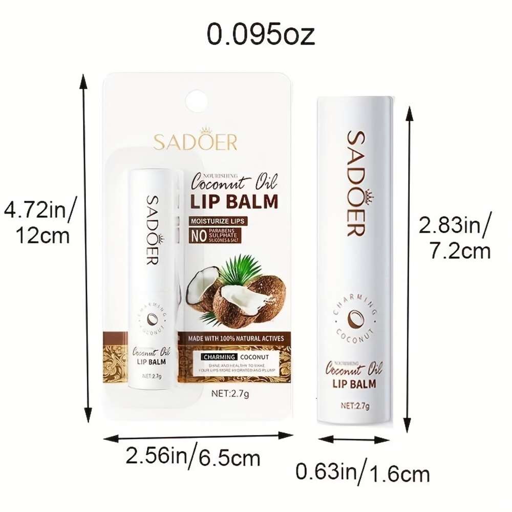Coconut Lasting Nourishment Moisture for Men and Women - Daily Care Lip Balm F620-3