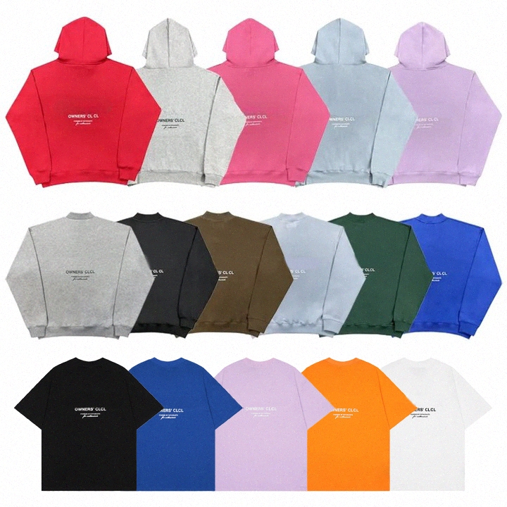 men hoodies luxury sweatshirts letter print hooded long sleeve loose clothing top high street loose tees tshirts