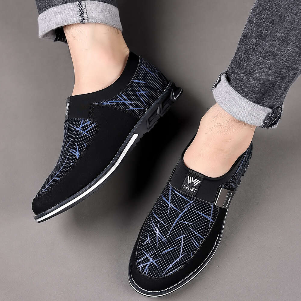 Casual New Fashionable Leather Color Blocking Trendy Feet Covering Large Men S Shoes Ddmysaturn