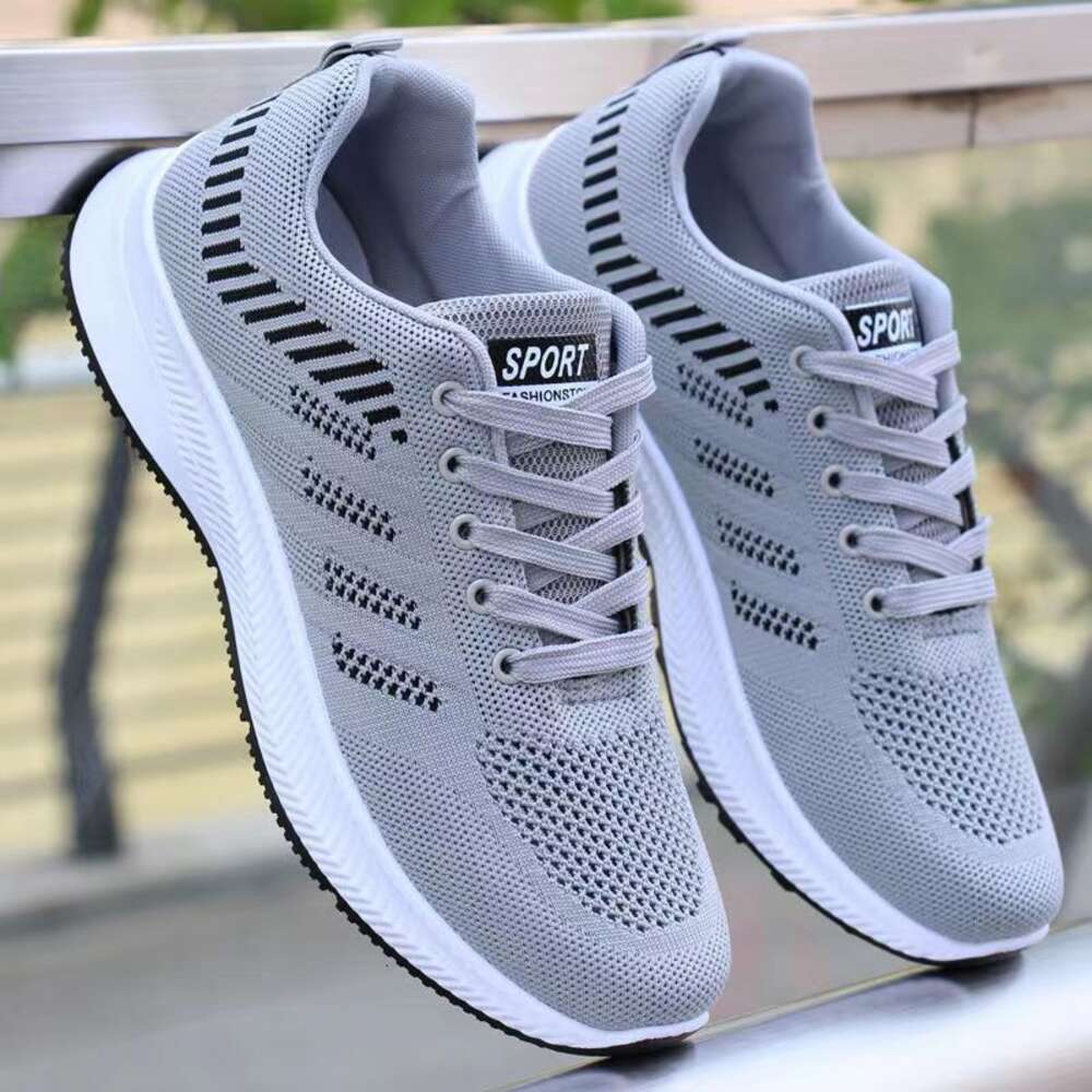 Ddmyoutdoor New Sports Breathable Mesh Versatile Casual Running Flying Weaving Fashion Shoes Men S