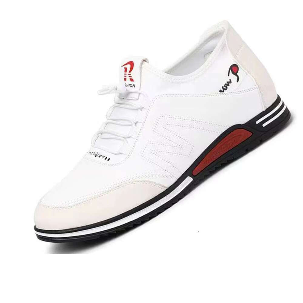 Ddmysports Trendy Casual Korean Edition Lightweight Simple And Fashionable Soft Sole Anti Slip Men S Leather Shoes OUTDOOR
