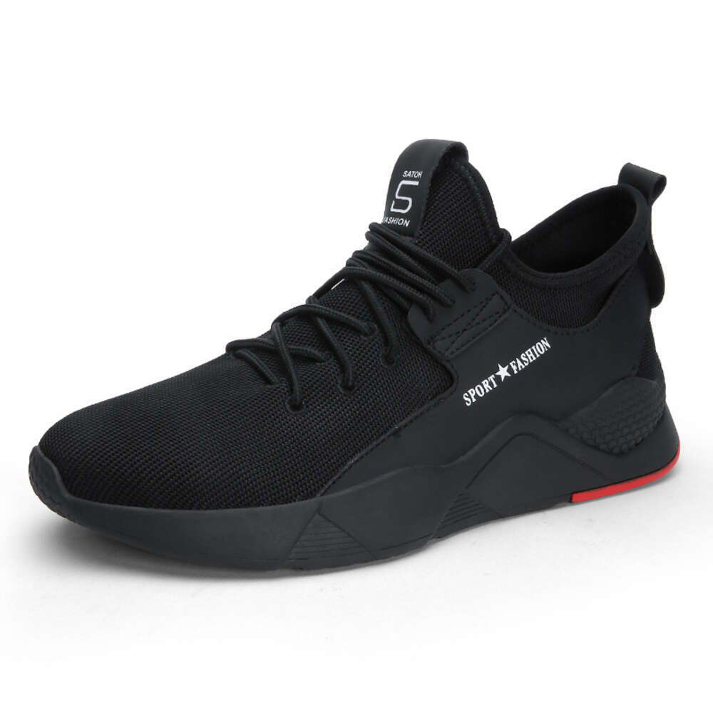 Ddmysports Summer Sports Men S Korean Version Trendy Casual Shoes Thick Soles High And Low Cut Fly Woven Breathable Running OUTDOOR