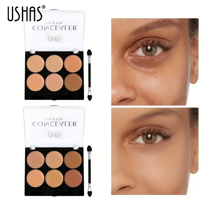 Concealer Foundation Makeup Palette Waterproof Full Coverage Acne Spot Dark Circles Moisturizing Concealer Cream Contour Shadow 240705
