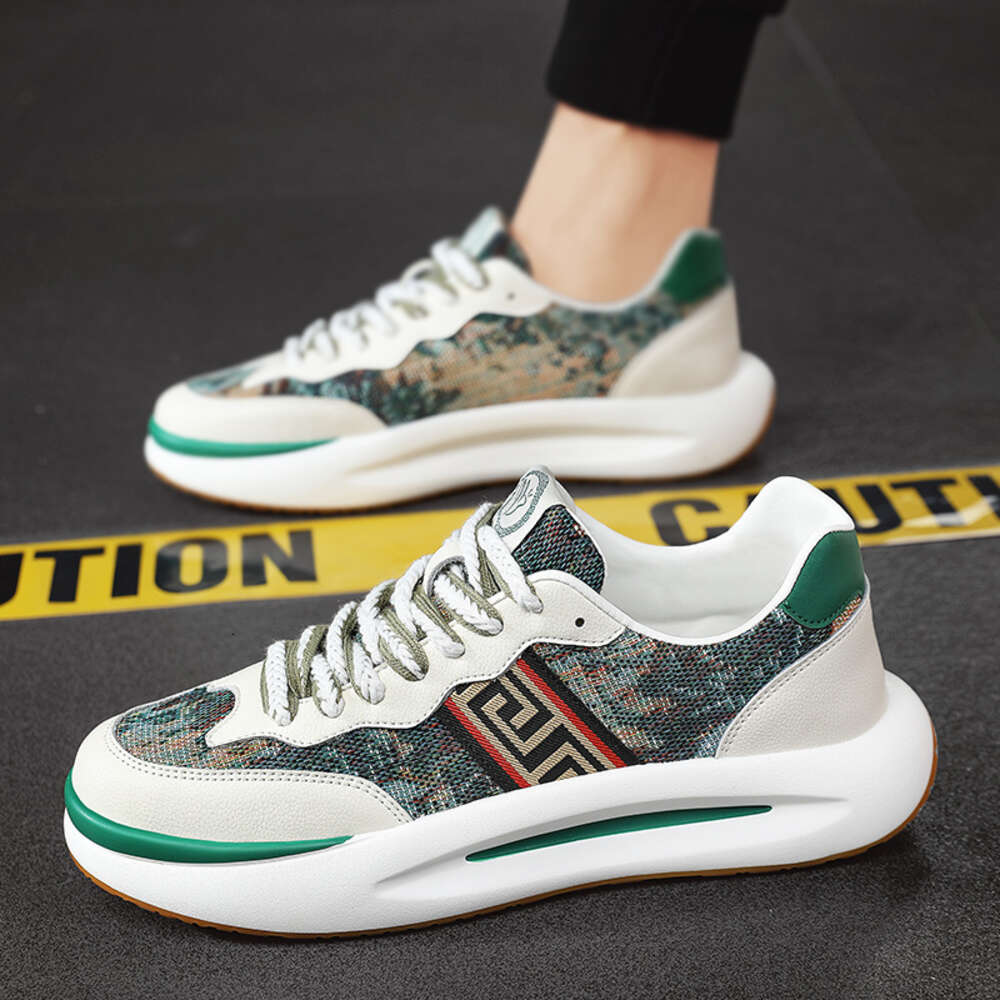 Ddmysports Men S New Fashionable And Trendy Casual Board Couple Versatile Sports Shoes Men Low Top Thick Sole Small White OUTDOOR