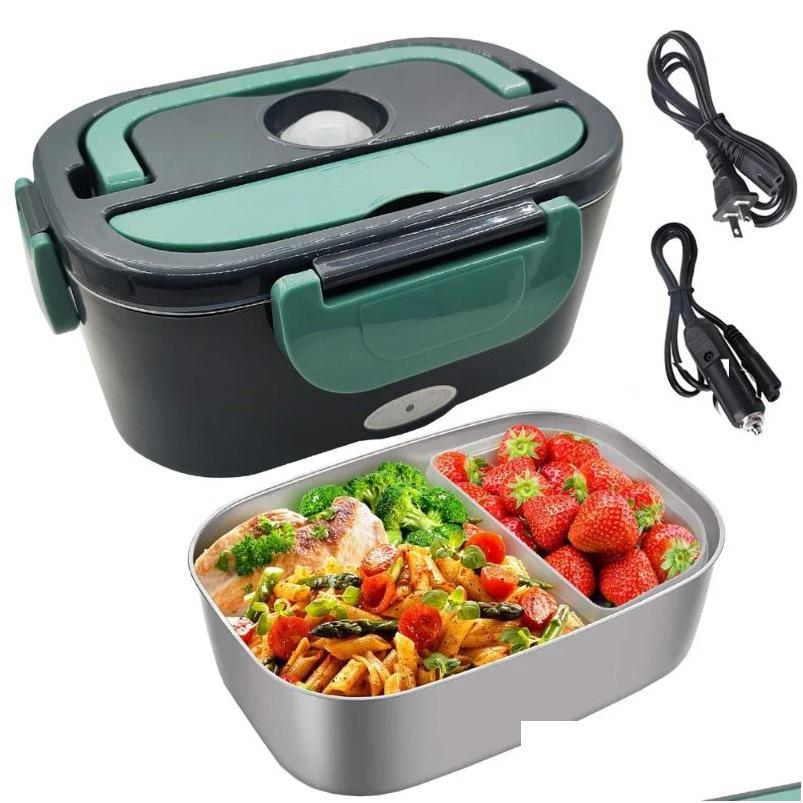 Electric Heating Lunch Box for Car/Truck/Home Portable Food Warmer Container 12V/24V/110V/220V US/EU Plug Leakproof | 2024 New
