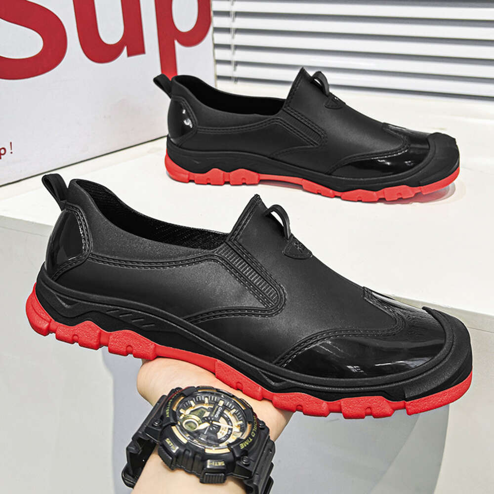 Spring Low Barrel Rainshoes Cover Chef 2024 New Men's Wide Edition Dad Rain Sky Water Shoes