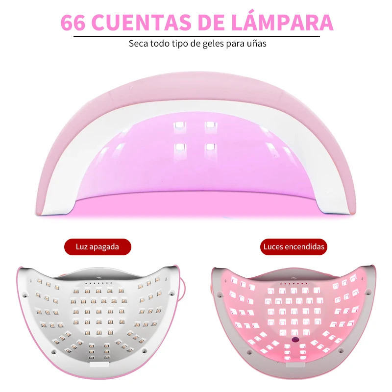 66 lamp beads nail dryer LED manicure lamp UV lamp for drying all nail gel polish manicure Suitable for nail art DIY use 240620