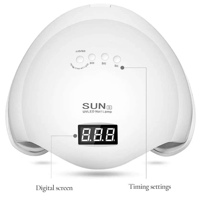 Nail Dryer Gel Nail Polish Curing LED UV Light With 4 Timers Automatic Sensor LCD Display Professional Nail Art Tools Accessorie 240620