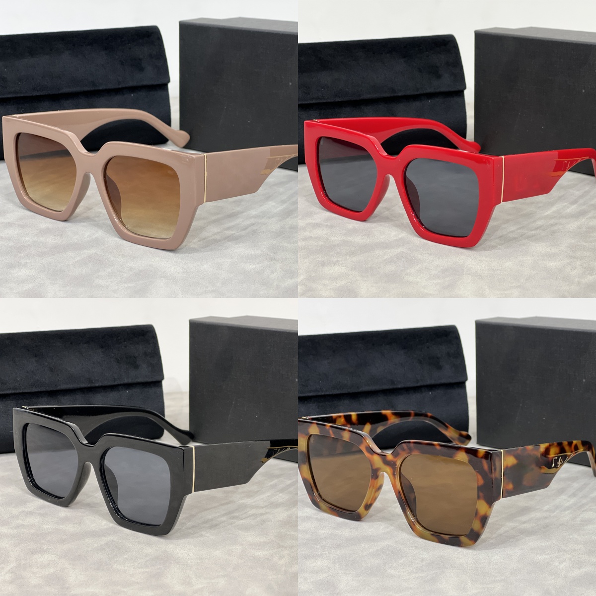 womens large frame sunglasses luxury designer sunglasses classic adumbral glasses fashion retro hawksbill turtle glasses high quality red sun glasses