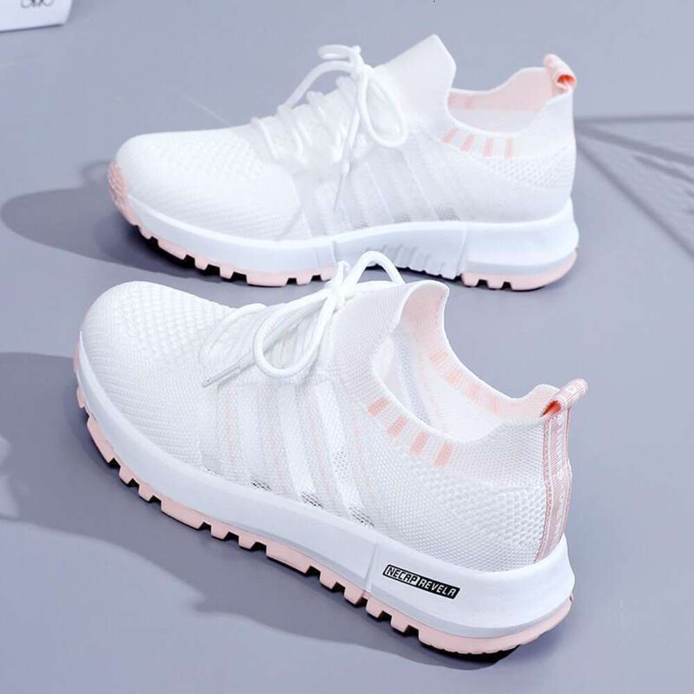 Ddmyoutdoor Spring New Versatile Sports Summer Women S Round Head Breathable Mesh Casual Running Single Shoes