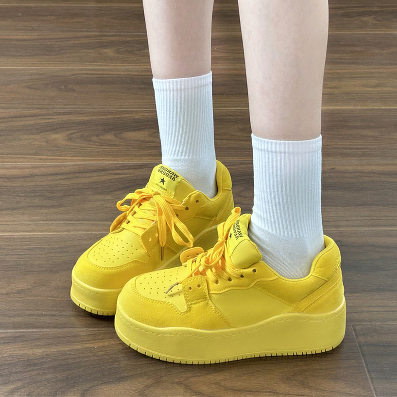 Ddmyoutdoor Summer Dopamine Thick Soled Elevator Board Women New Sports Fashion Casual Bread Shoes Outdoor
