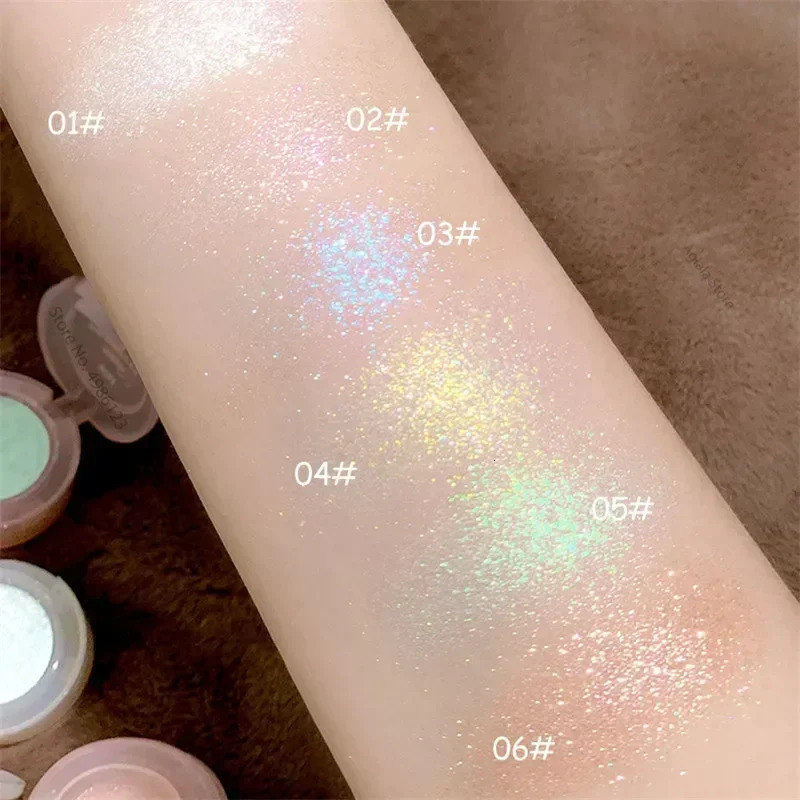Monochrome Glitter Eyeshadow Pearlescent Highlighter Powder Makeup Diamond Eye Shadow Palette Bright Shiny Eye Makeup Cosmetics 240620