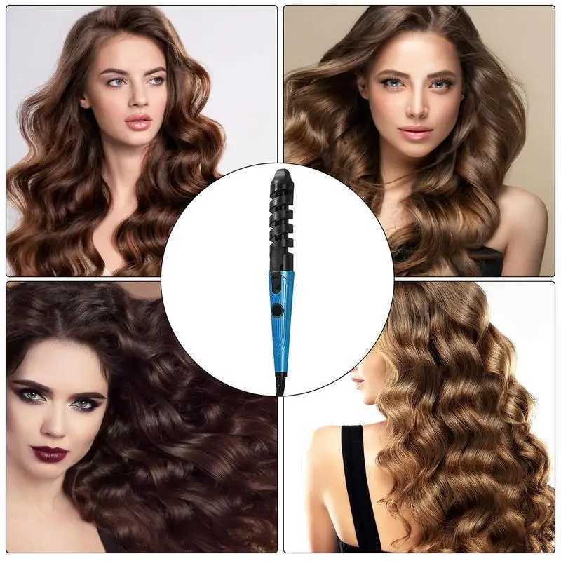 Curling Irons Professional Hair Curler Roller Magic Spiral Curling Iron Fast Heating Curling Wand Electric Hair Waver Rotating DetanglingL4719