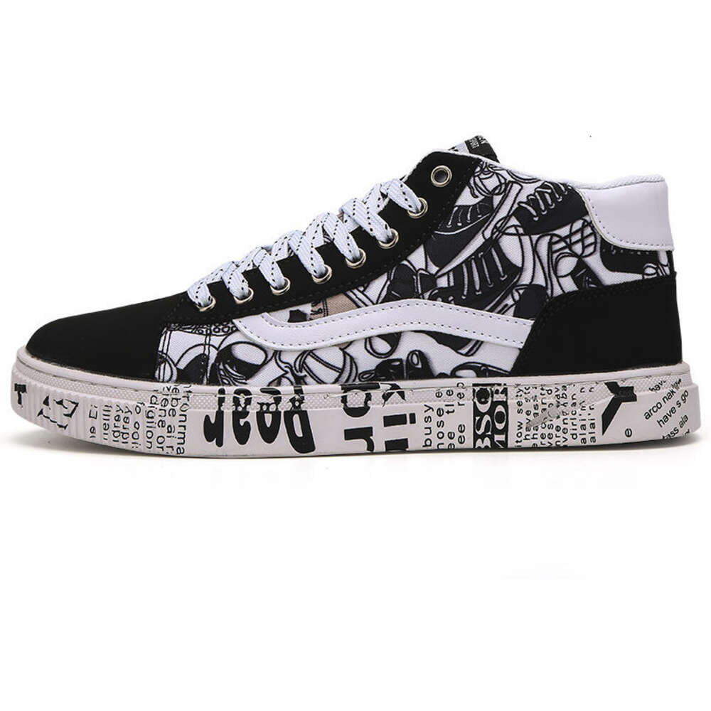 Ddmysports Spring New Versatile Casual Igh Top Sports Men S Canvas Board Korean Edition Trendy Cloth Shoes OUTDOOR