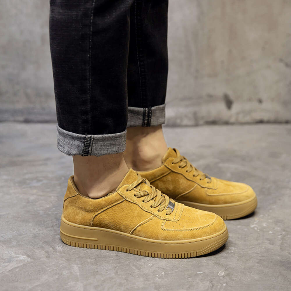 Ddmyoutdoor Thick Soled Fashionable Commuting Casual Board Shoes Spring And Autumn New Youth Workwear Genuine Leather Sports Men S Shoes