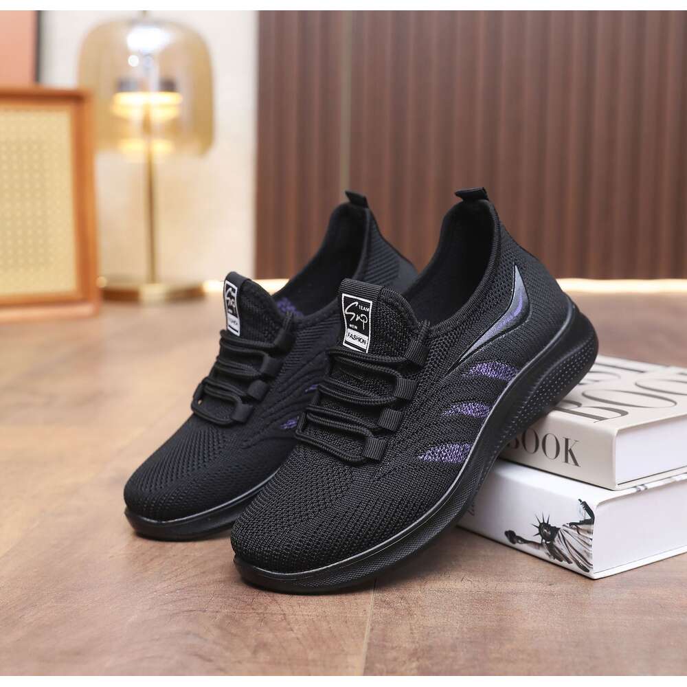 Ddmysports Polyurethane Soled Oversized Women S Sports Leisure Lazy Cloth For Lightweight Breathable And Non Slip Mother Shoes OUTDOOR