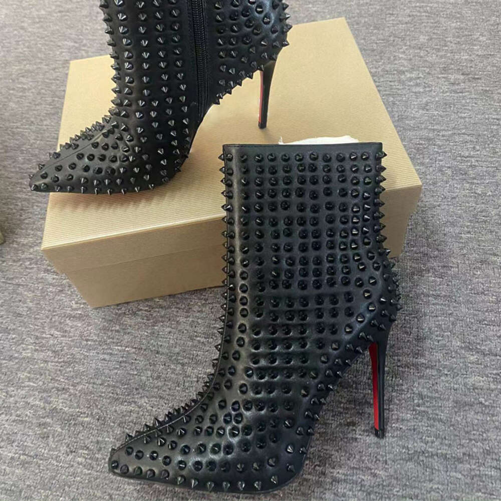 Ddmyoutdoor Rivet Short For Women S Spring And Autumn New Leather Side Zipper Fashion Boots