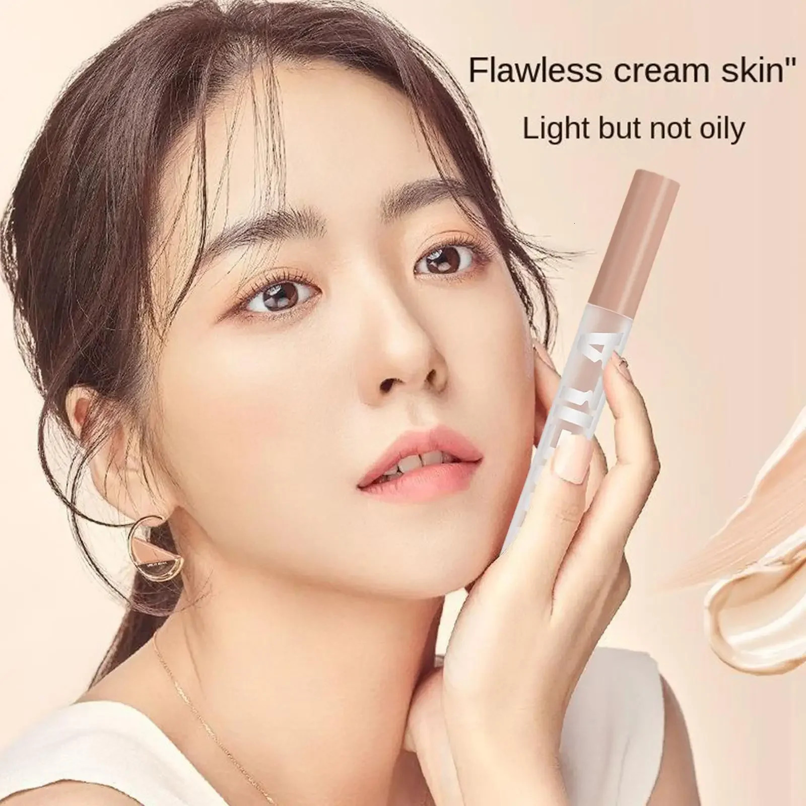 Eye Liquid Concealer Base 3 Colors Full Coverage Suit For All Skin Face Makeup LipDark Eye Circle Cover Concealer Long Lasting 240620