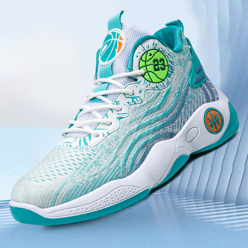 2025 Men's New Flying Woven Basketball Designer Net Breathable Travel Sports Outdoor Trendy Casual Running Shoes Purple Free Shipping