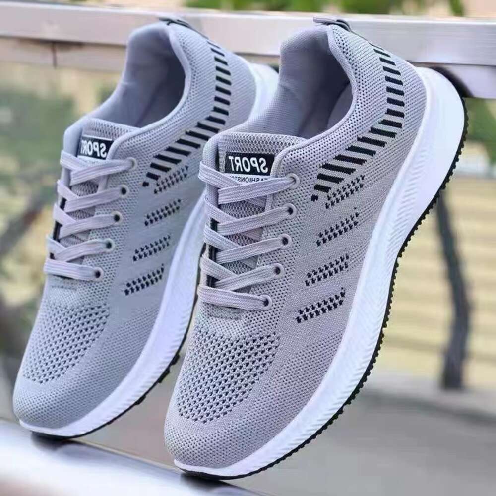 Ddmyoutdoor New Sports Breathable Mesh Versatile Casual Running Flying Weaving Fashion Shoes Men S