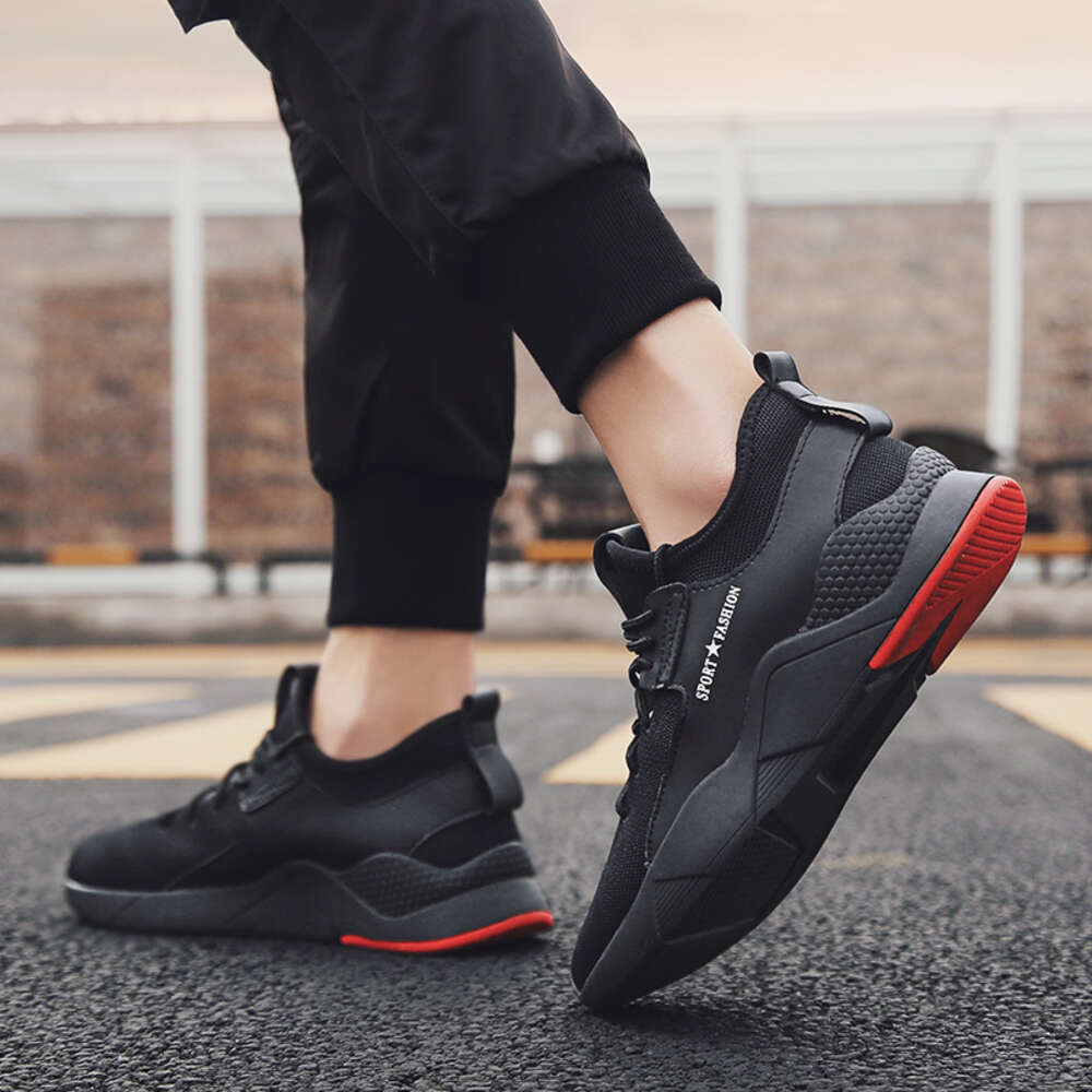 Ddmyoutdoor Summer Sports Men S Korean Version Trendy Casual Shoes Thick Soles High And Low Cut Fly Woven Breathable Running Shoes