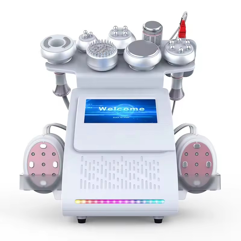 9in1 Face Skin Lift Body Weight Fat Loss Buttock Shaping Sculpting Wrinkle Removal Vacuum Cavitation Slimming RF Fat Blasting Cold Hammer Therapy EMS 