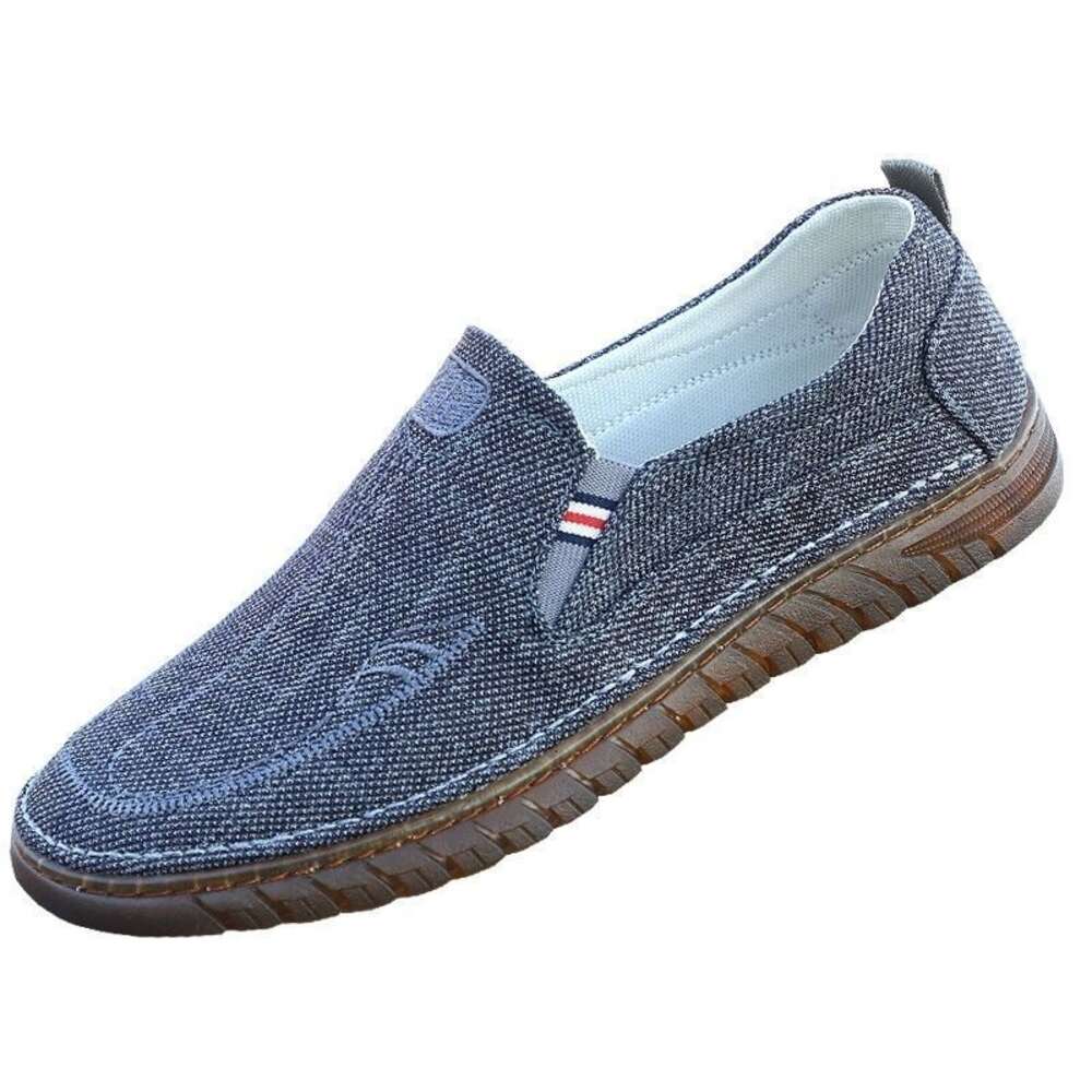 High end old Beijing cow tendon sole cloth odor resistant elderly men's dad low top shoes, anti slip and wear-resistant