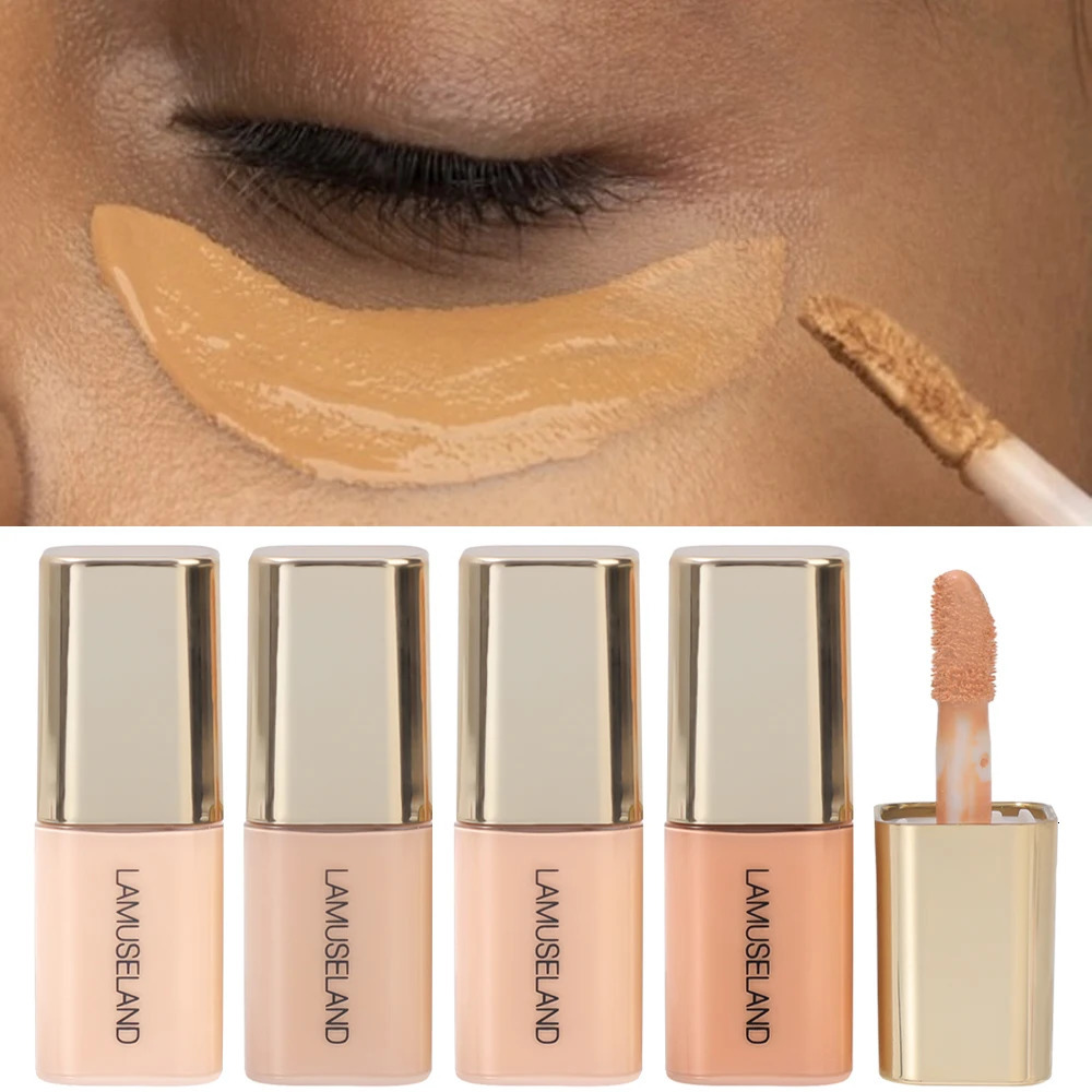 Mini Liquid Concealer Cream Skin Corrector Dark Circles Concealer Lasting High Coverage Concealer Under The Eyes Cosmetic Makeup 240620