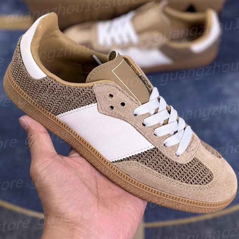 Fashion Designer Casual Shoes Women's Knitted Trainers for Summer Woven Style 27810