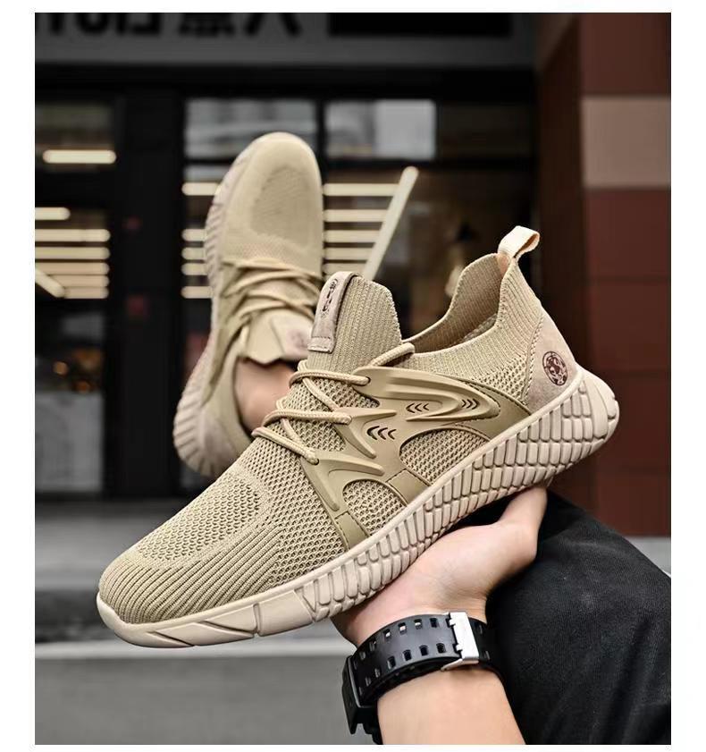 Running Ddmysports Men New Mesh Breathable Soft Soled Casual Style Athleisure Sports Shoes Outdoor Activities Black Free Shipping