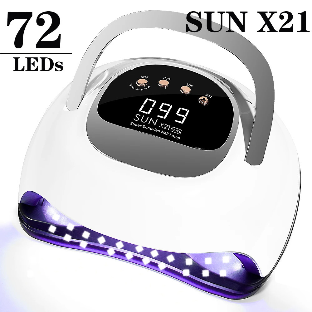 72LEDs UV LED Lamp For Nails Drying Manicure Lamp With Memory Function Professional LED Nail Lamp For Nail Art Salon Tools 240620