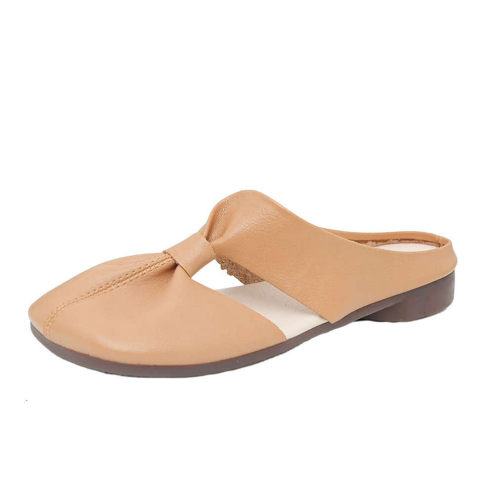 Size New Large For Women S Outwear Soft Sole Headed Half With Hollow Folded Slippers Ddmysaturn