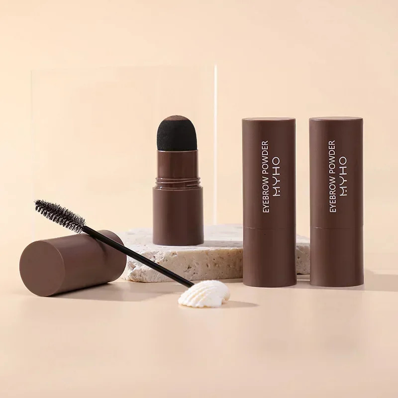 Complete professional Eyebrow Powder Stamp Shaping Kit makeup brushes eyebrow paint eyebrow pencil Eye Brows Stencil 240709