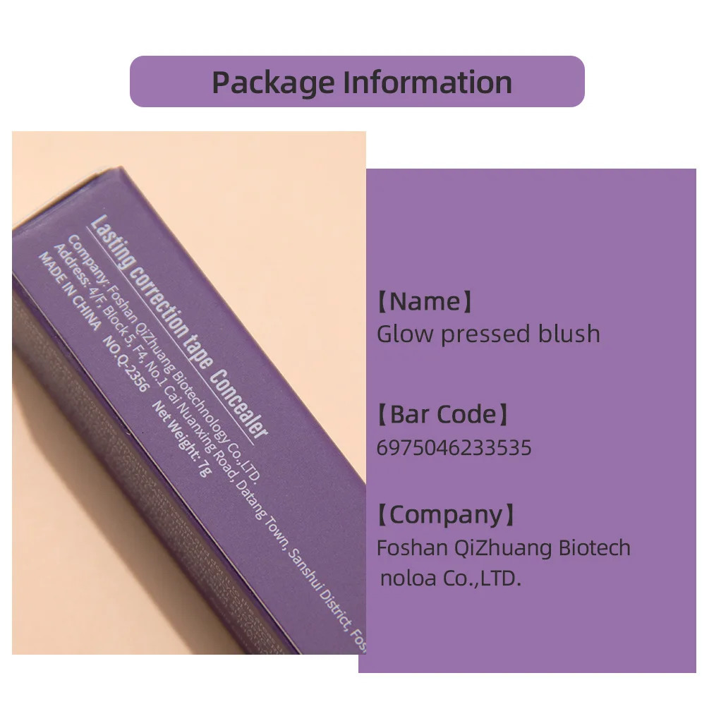 QI Concealer Waterproof and Sweat Resistant Durable Hard To Take Off Makeup Cover Stains Acne Marks and Fade Dark Circles 240620