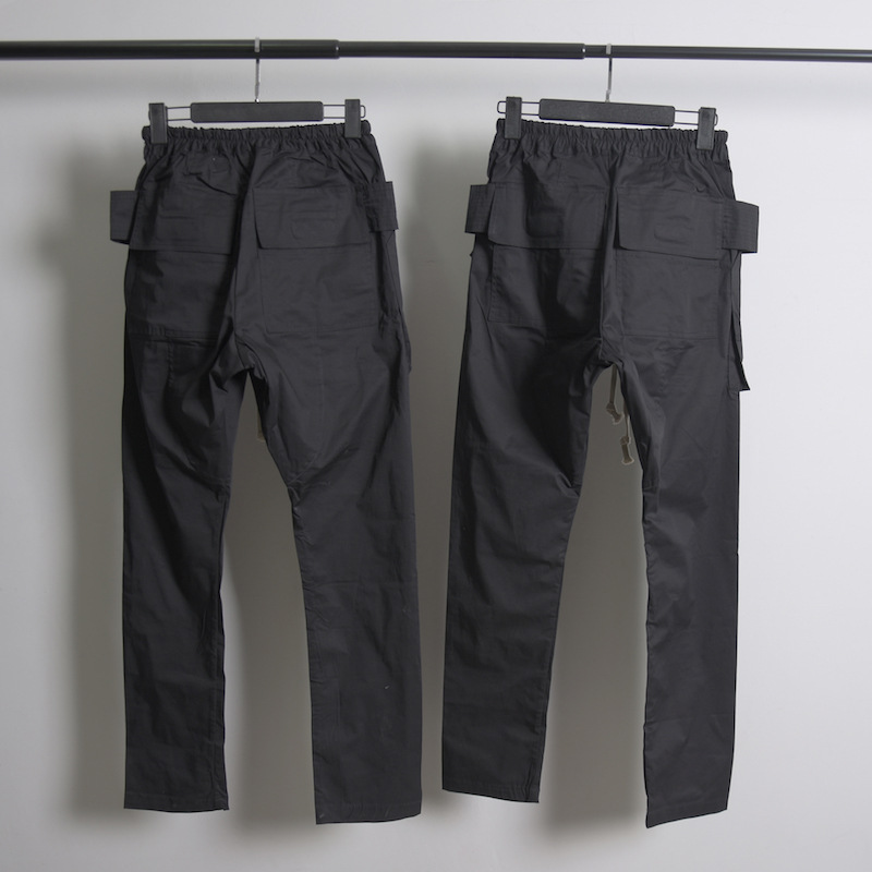 Spring Summer Casual Men Trousers Solid Color Harajuku Lightweight Cargo Pants Fashion Straight Pants