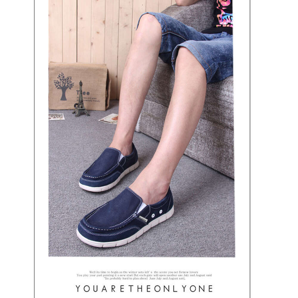Ddmysports Spring Season Men S Old Beijing Large Canvas Casual And Breathable One Step Kick Autumn Dad Father Shoes Wide Feet OUTDOOR