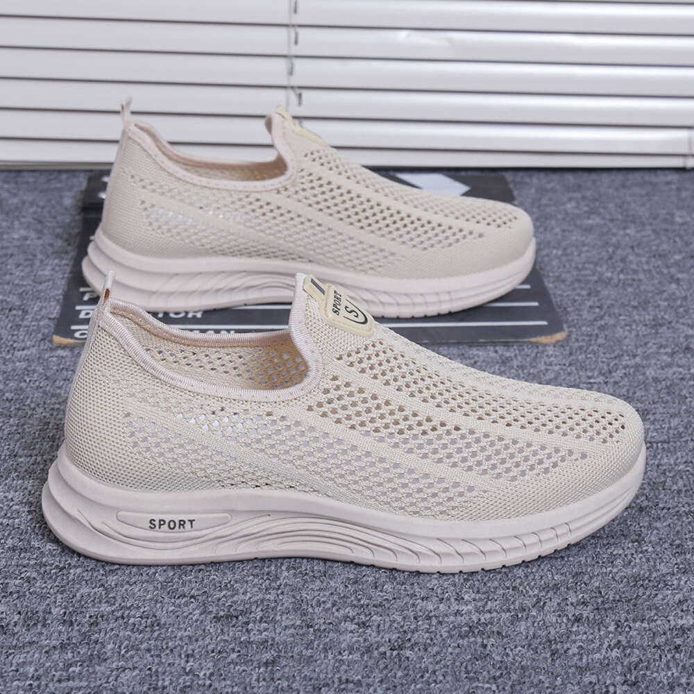 Ddmysports New Summer Hollowed Out One Legged Middle Aged And Elderly Lightweight Soft Soled Casual Sports Walking Shoes Men S OUTDOOR