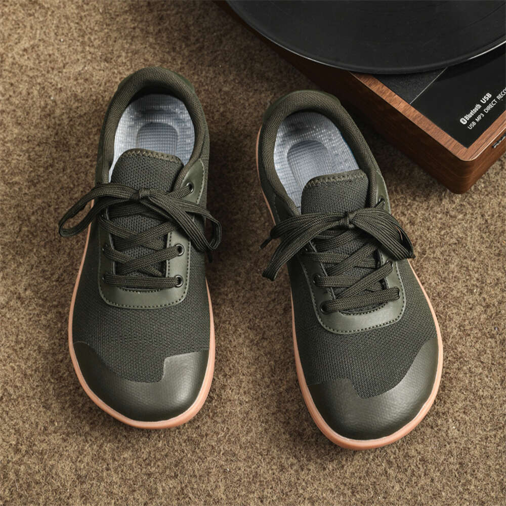 Wide toe mesh, oversized barefoot shoes, wide last, men's loafers