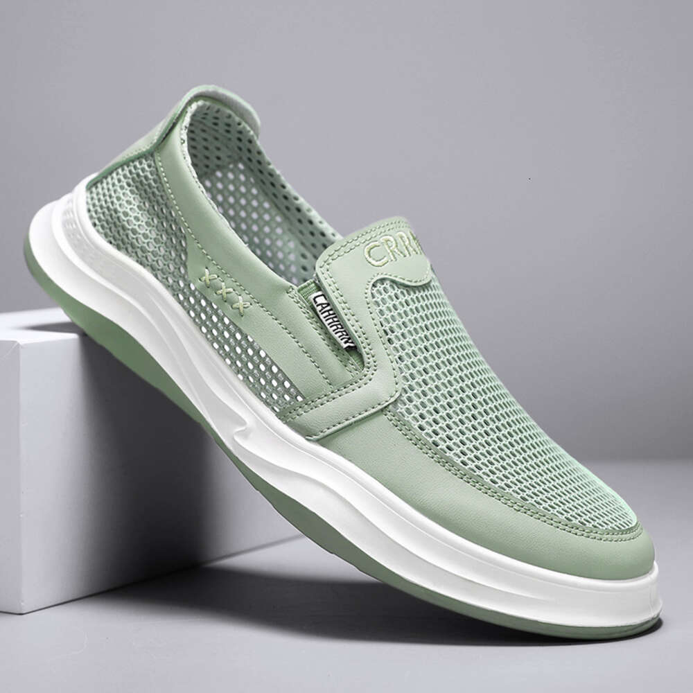 Ddmysports New Board Spring Summer Casual Large Mesh Ollow One Step Lazy Breathable Work Shoes OUTDOOR