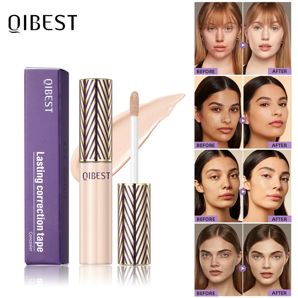QI Concealer Waterproof and Sweat Resistant Durable Hard To Take Off Makeup Cover Stains Acne Marks and Fade Dark Circles 240620