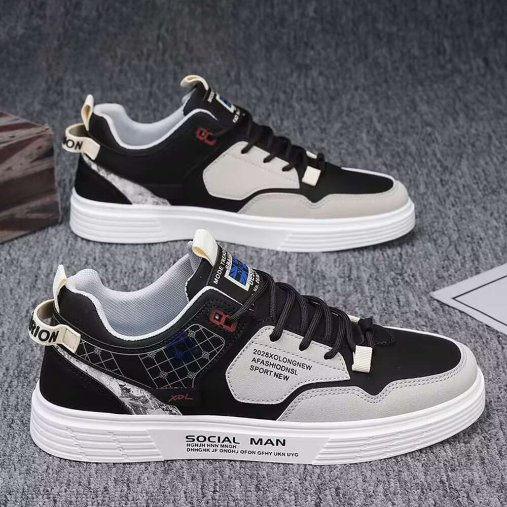 Men's 2024 New Summer Small White Korean Version Trendy Oversized Board 46 Size Casual Sports Shoes