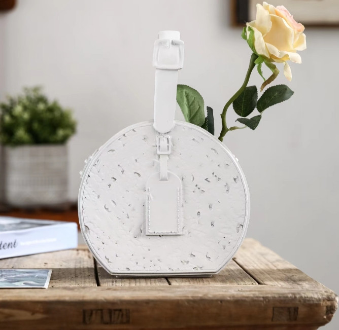 Vases Simple Resin Middle-Ancient Vase Living Room Entrance Flower Arrangement Personalized Decorations Flower Ware Light H250116